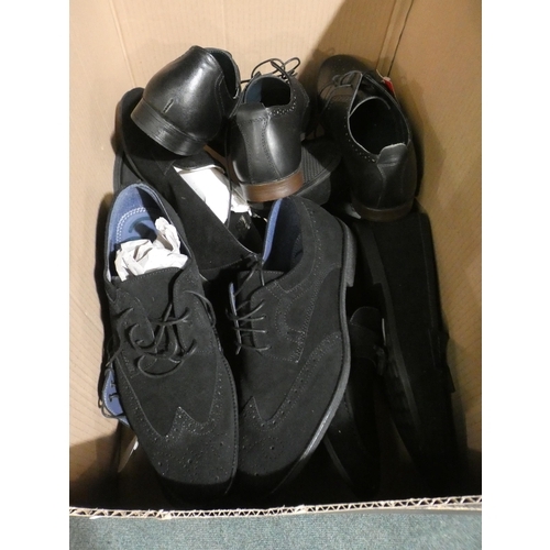 3397 - Quantity of men's black Burton shoes, mixed sizes and styles  * This lot is subject to VAT