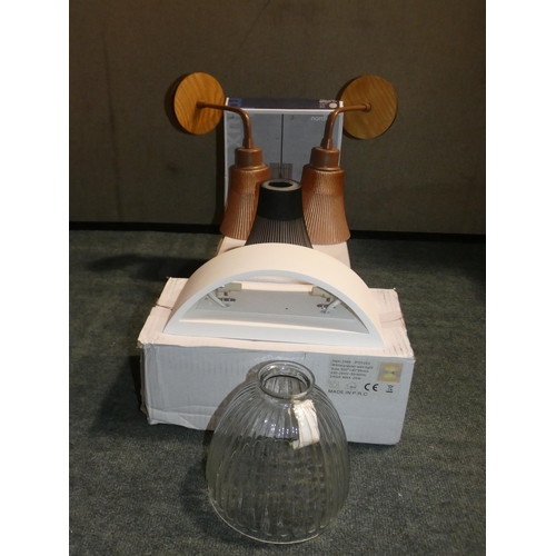 3105 - A quantity of ceiling lights and wall sconces * this lot is subject to VAT