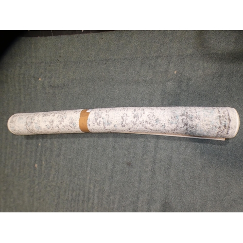 3162 - A grey, cream and blue area rug - 4ft x 6ft * this lot is subject to VAT