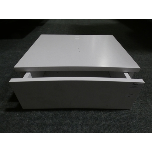 3103 - A white one drawer wall hanging cupboard * this lot is subject to VAT