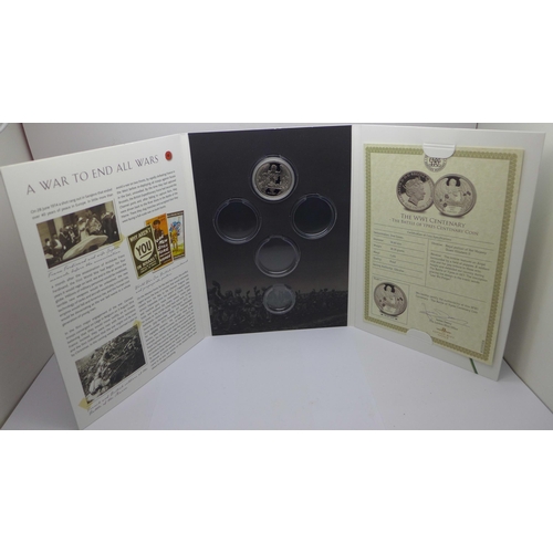 901 - A collection of commemorative coins including one silver 1973 Royal wedding coins, (folders not comp... 