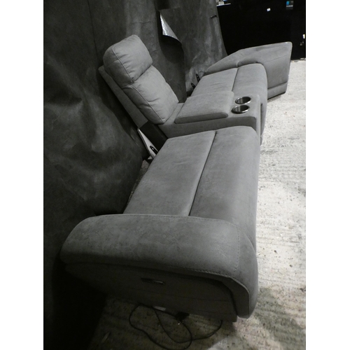 3161 - Paisley Fabric Sectional recliner pieces , RRP £1699.99 + vat (239-531)  * This lot is subject vat