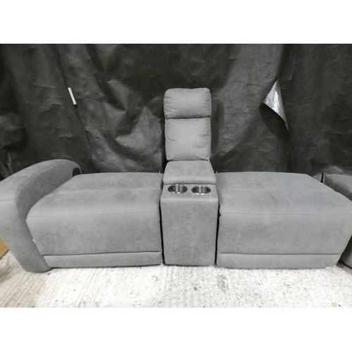 3161 - Paisley Fabric Sectional recliner pieces , RRP £1699.99 + vat (239-531)  * This lot is subject vat