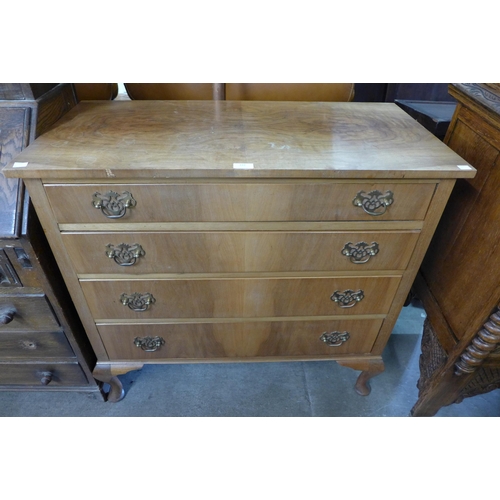 264 - A walnut chest of drawers