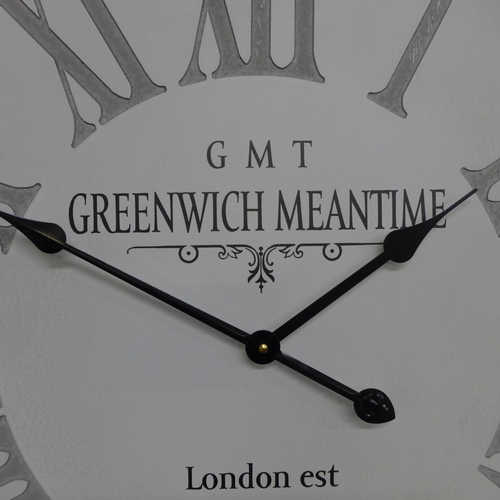 1433 - A Greenwich wall clock H80cms (1634041)  #