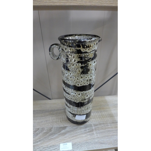 1345 - A Munzord glazed vase with handle, H32 cms (39830817)   #