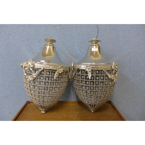 317 - A pair of French Empire style ceiling lights