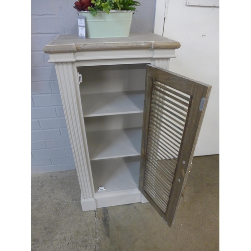 1396 - A Liberty Collection louvered storage cabinet H90cms x W45cms (1888167)  #