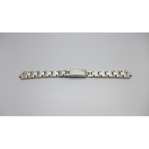 1124 - A lady's stainless steel Rolex wristwatch bracelet