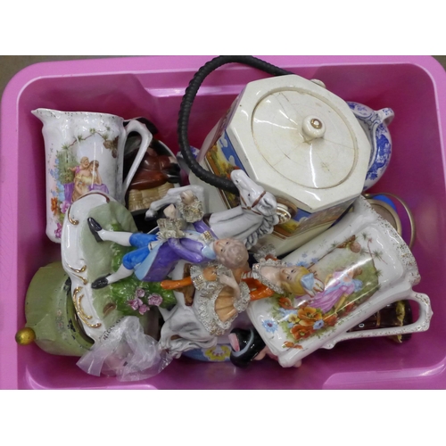 1199 - Two boxes of assorted china, metalware, collectables, etc.  **PLEASE NOTE THIS LOT IS NOT ELIGIBLE F... 