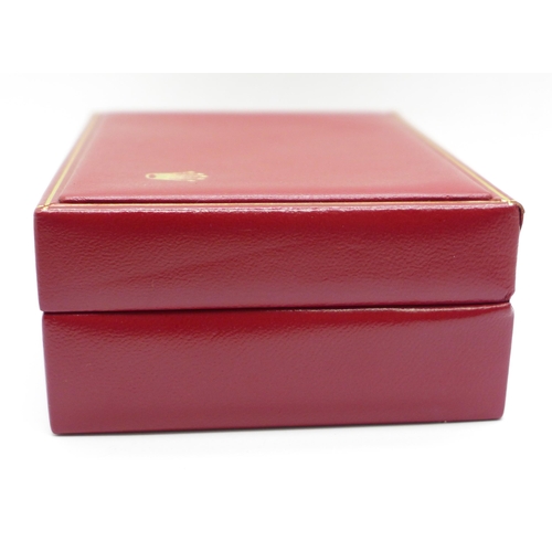 623 - A red Rolex wristwatch box