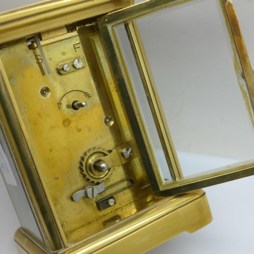 635 - A brass framed carriage key