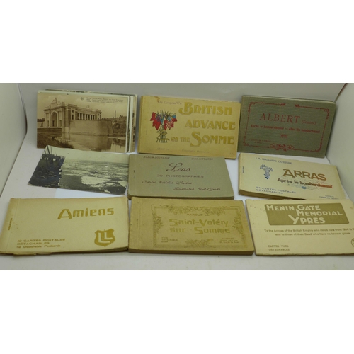 656 - A collection of war related postcards and picture cards