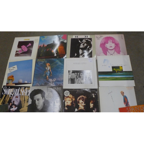 699 - 1980's New Wave LP records, seventeen in total, Toyah, Spandau Ballet, etc.