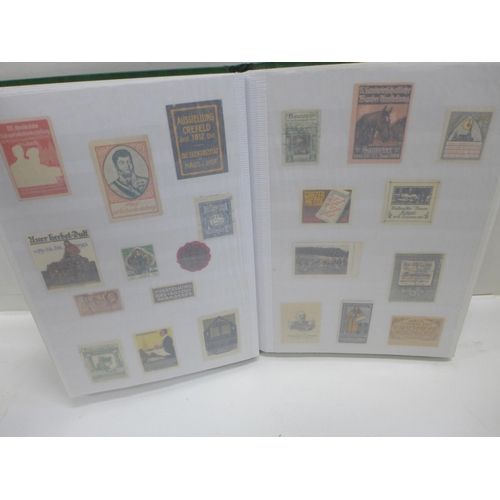 701 - Poster Stamps; stock book of poster stamps mainly from the period 1900 to 1940 together with later p... 