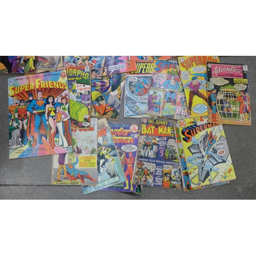 702 - Approximately forty-two 1960's and 1970's comics, mainly Marvel and DC