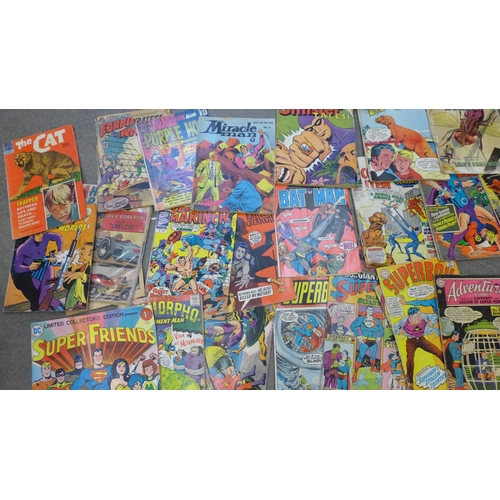 702 - Approximately forty-two 1960's and 1970's comics, mainly Marvel and DC