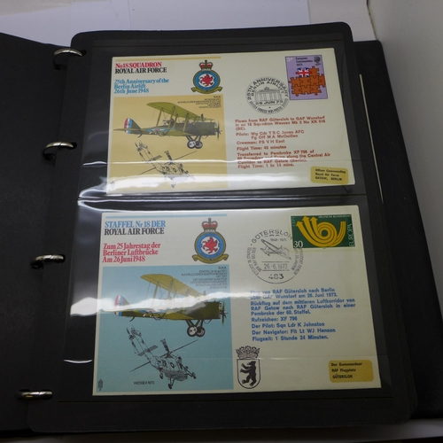 726A - An album of Royal Air Force stamps and covers, 58 in total