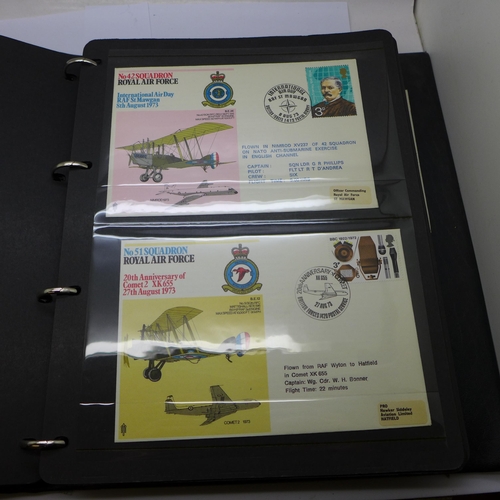 726A - An album of Royal Air Force stamps and covers, 58 in total