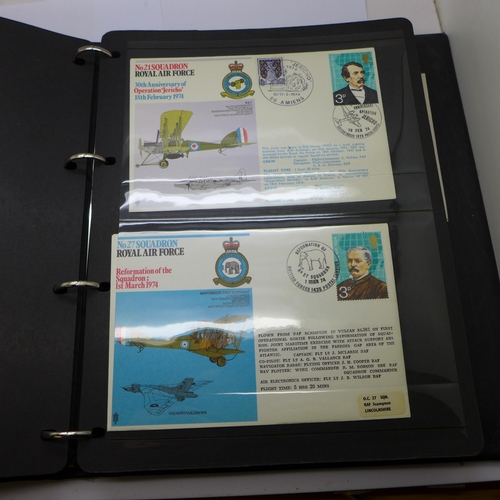 726A - An album of Royal Air Force stamps and covers, 58 in total