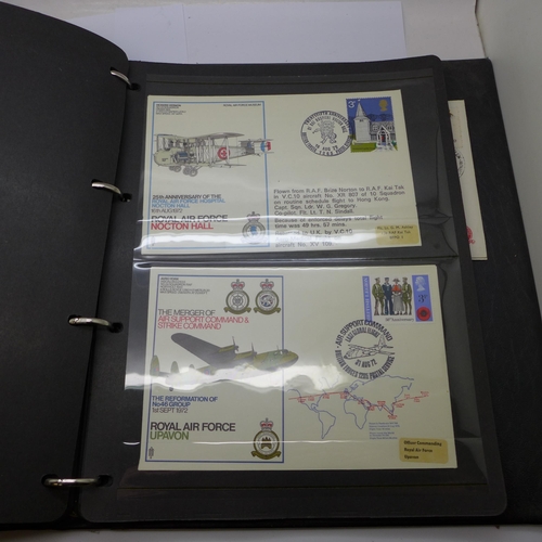 726A - An album of Royal Air Force stamps and covers, 58 in total