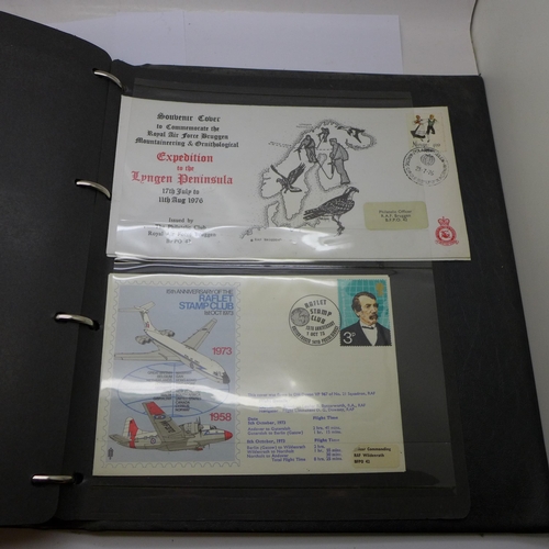 726A - An album of Royal Air Force stamps and covers, 58 in total