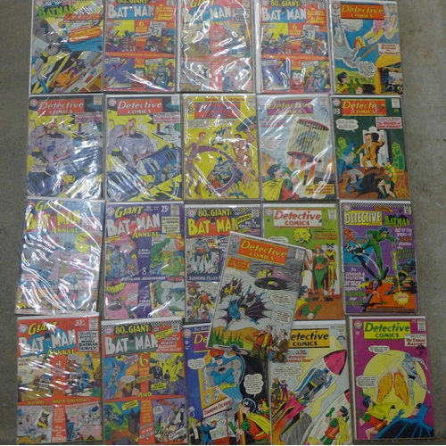 750 - Twenty-one 1960's Batman comics, Giant and Detective