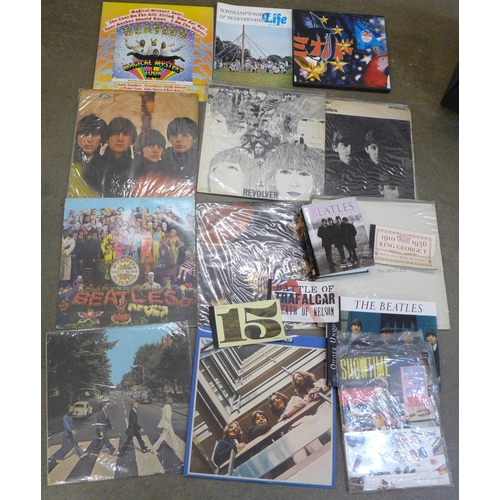 770 - A collection of Beatles records and books