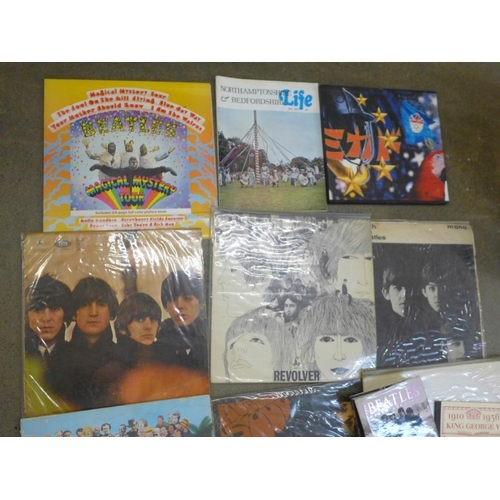 770 - A collection of Beatles records and books