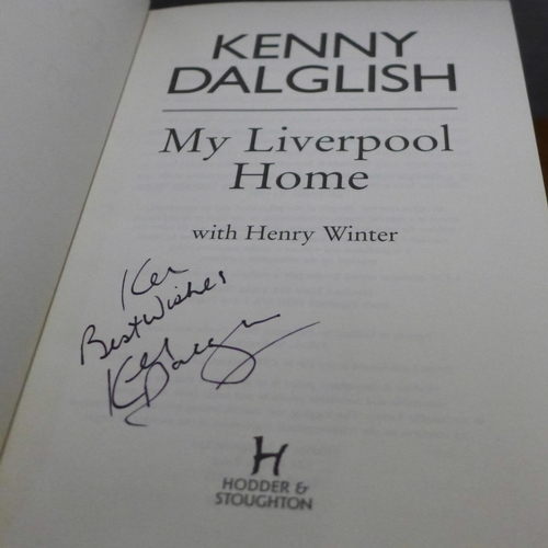 780 - Autographed books; Rod Stewart, Robbie Fowler and Kenny Dalglish