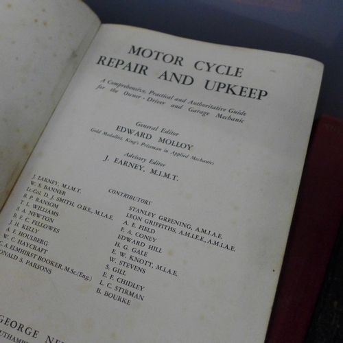 802 - Books including Observer's, Motor Cycle Repair and Upkeep, etc.