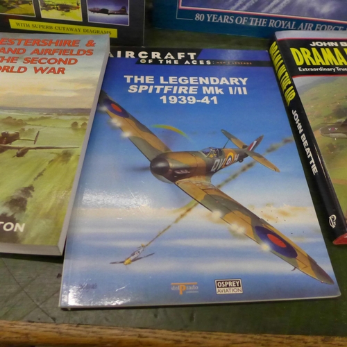 803 - Military aircraft related books including Spitfire