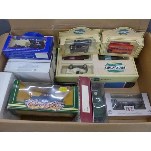 806 - A collection of Corgi, Solido, Lledo, and other die-cast model vehicles, boxed