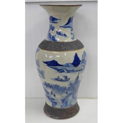 841 - A 19th Century Chinese vase, 40cm