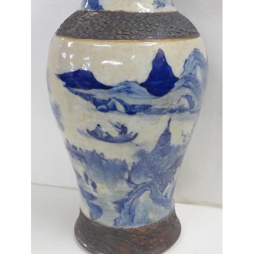 841 - A 19th Century Chinese vase, 40cm