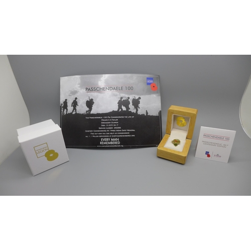 936 - A Royal British Legion Passchendaele 100 limited edition poppy, boxed