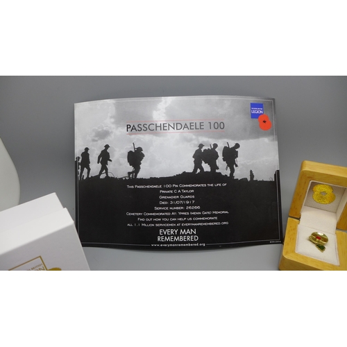 936 - A Royal British Legion Passchendaele 100 limited edition poppy, boxed