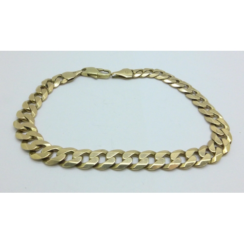 987 - A 9ct yellow gold bracelet, 18.6g