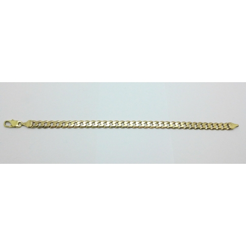 987 - A 9ct yellow gold bracelet, 18.6g