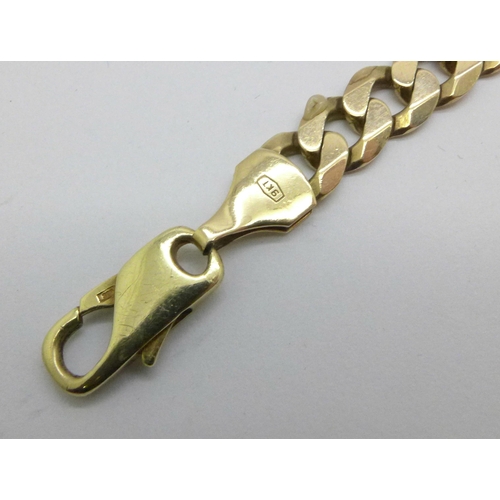 987 - A 9ct yellow gold bracelet, 18.6g