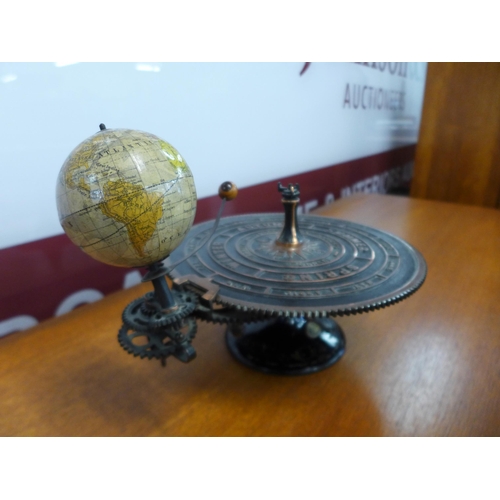 1 - A late 19th Century tellurian orrery by George Philip & Son, London & Liverpool, Parkes and Hadley's... 