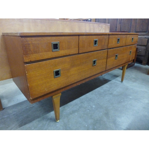 114 - A small teak sideboard