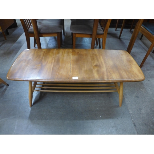 119 - An Ercol Blonde elm and beech Windsor coffee table