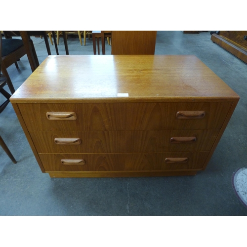 123 - A small G-Plan Fresco teak chest of drawers