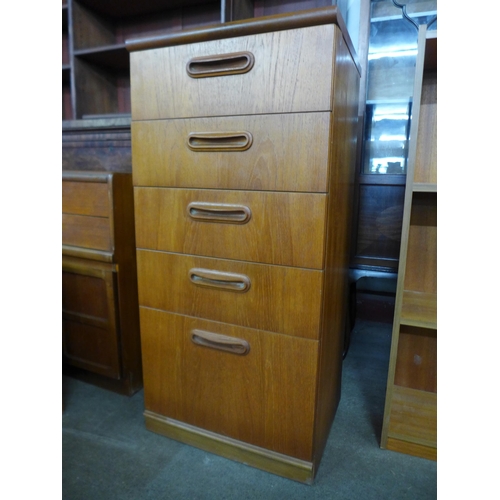 128 - A Meredew teak chest of drawers