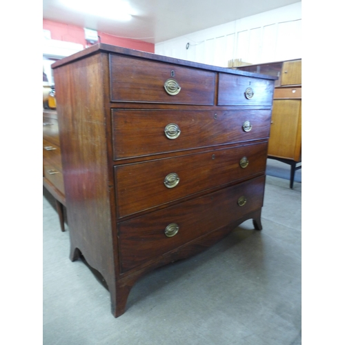 156 - A George III mahogany chest of drawers