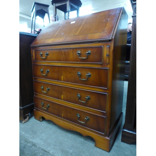 165 - A yew wood bureau