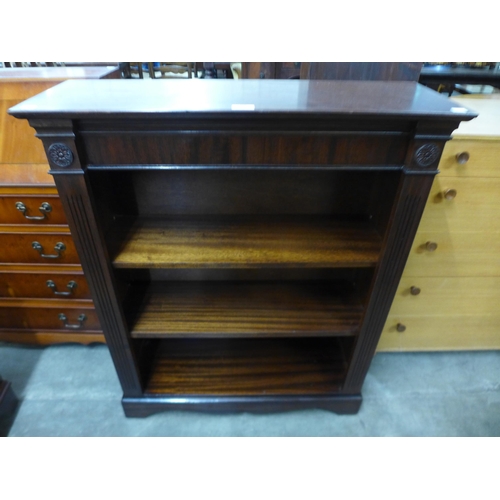 168 - A mahogany open bookcase