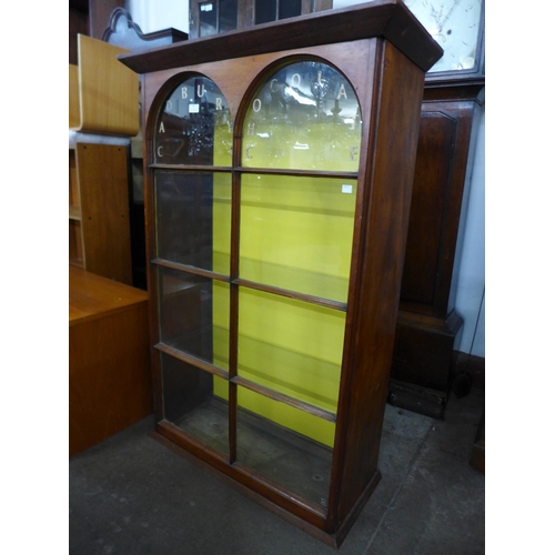 169 - A Victorian mahogany cabinet, bearing Cadbury's Chocolate inscription to door