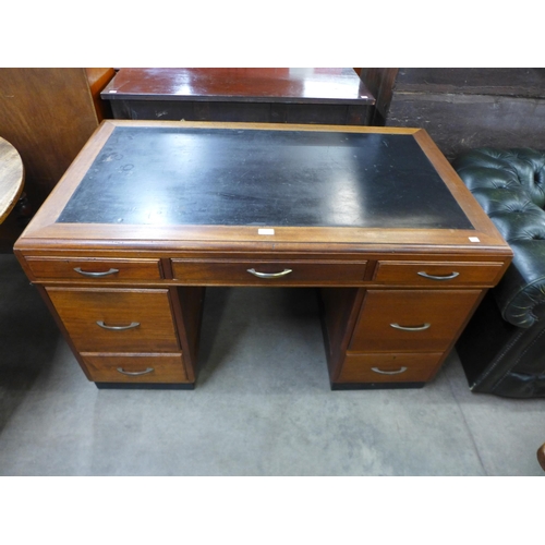 178 - An Art Deco mahogany desk